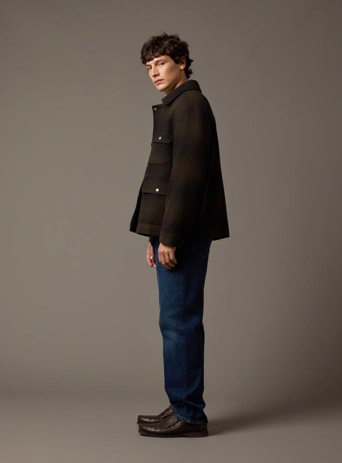 Hale Dark Khaki Jacket