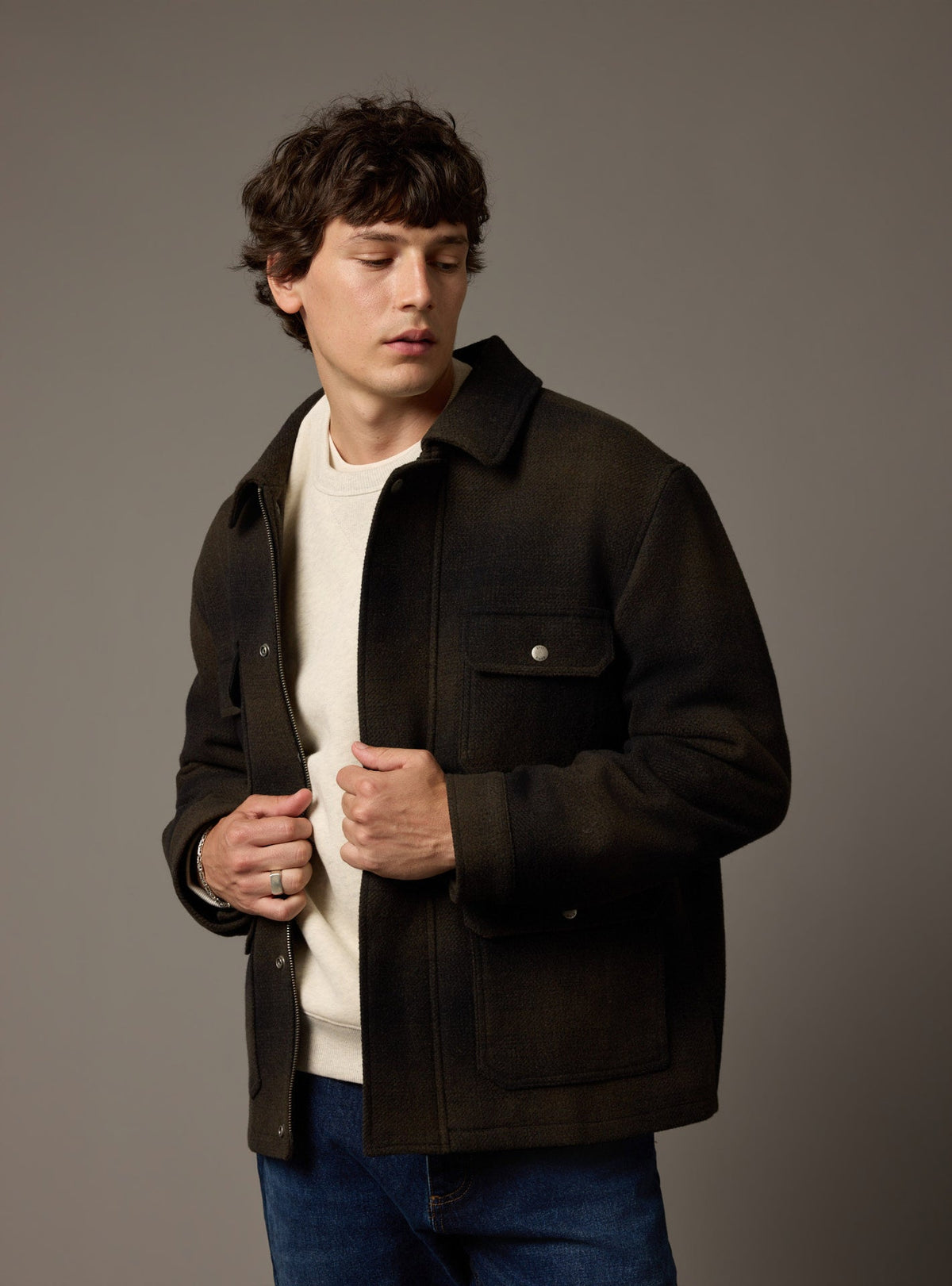 Hale Dark Khaki Jacket