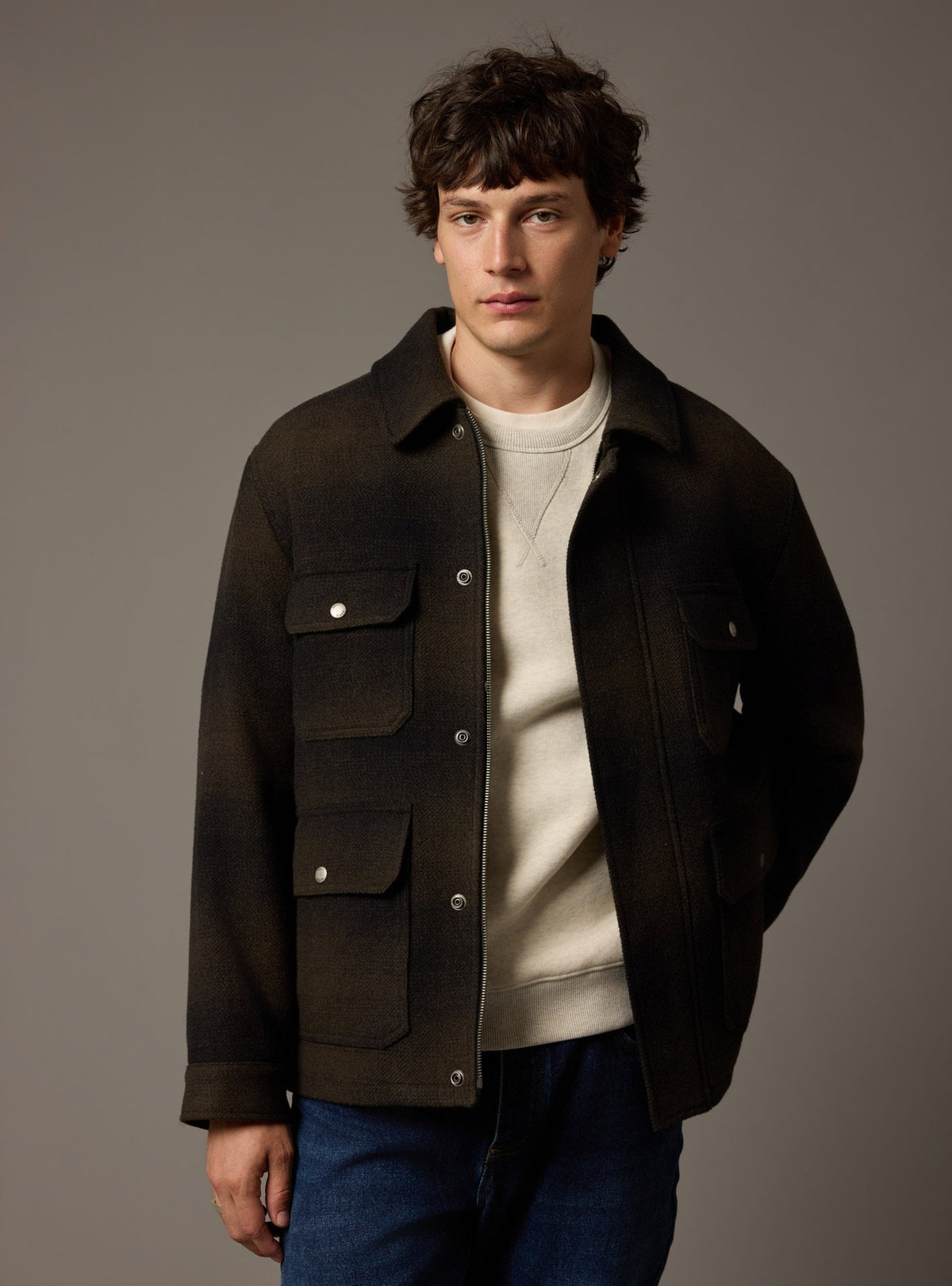 Hale Dark Khaki Jacket