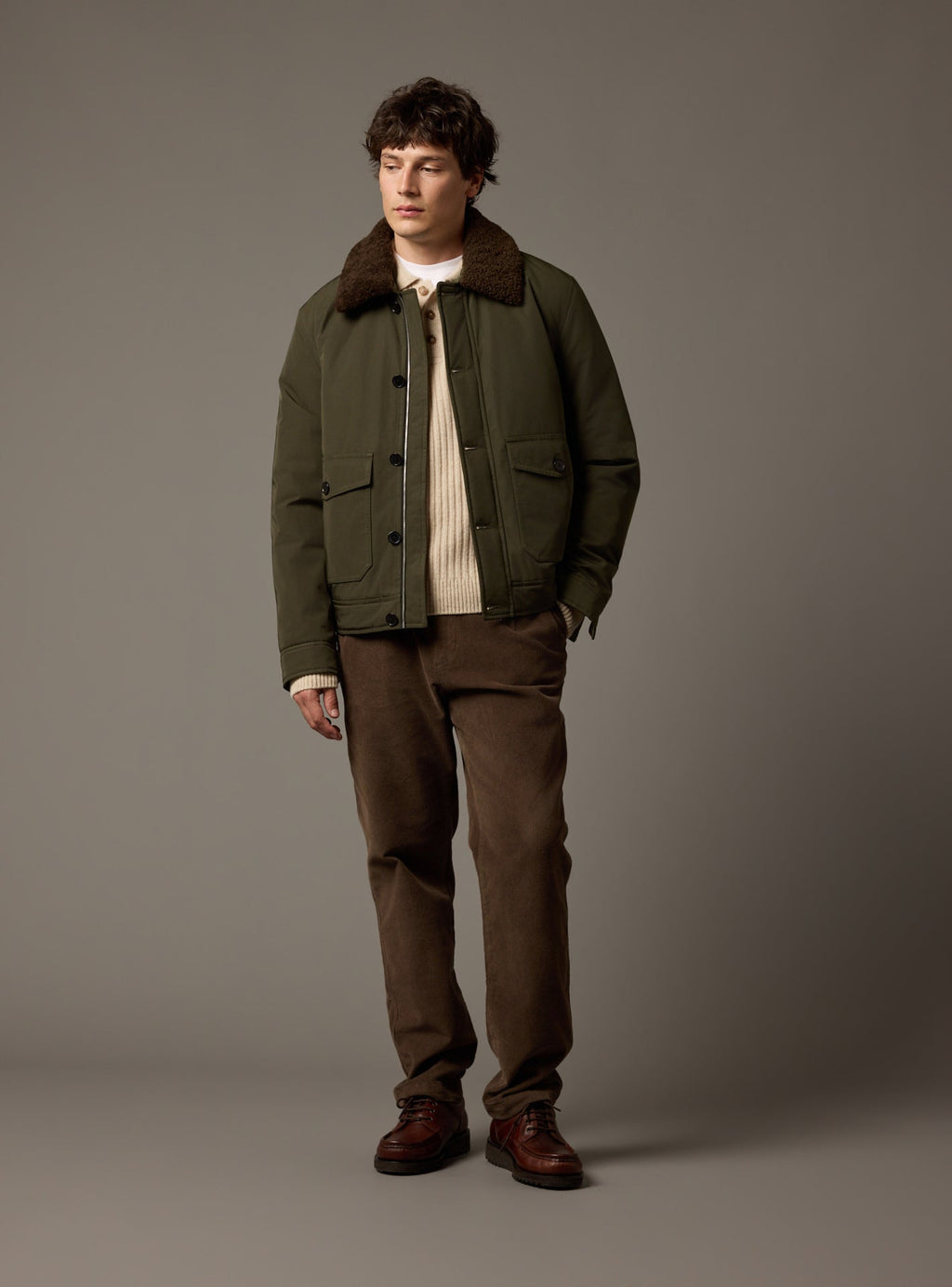 Clint Dark Khaki Jacket