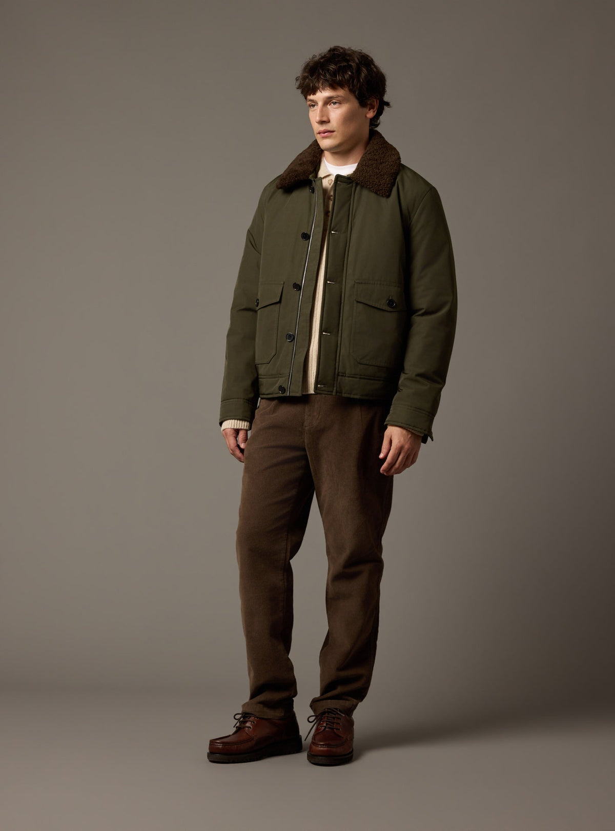 Clint Dark Khaki Jacket