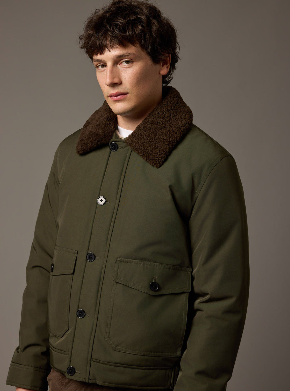 Clint Dark Khaki Jacket