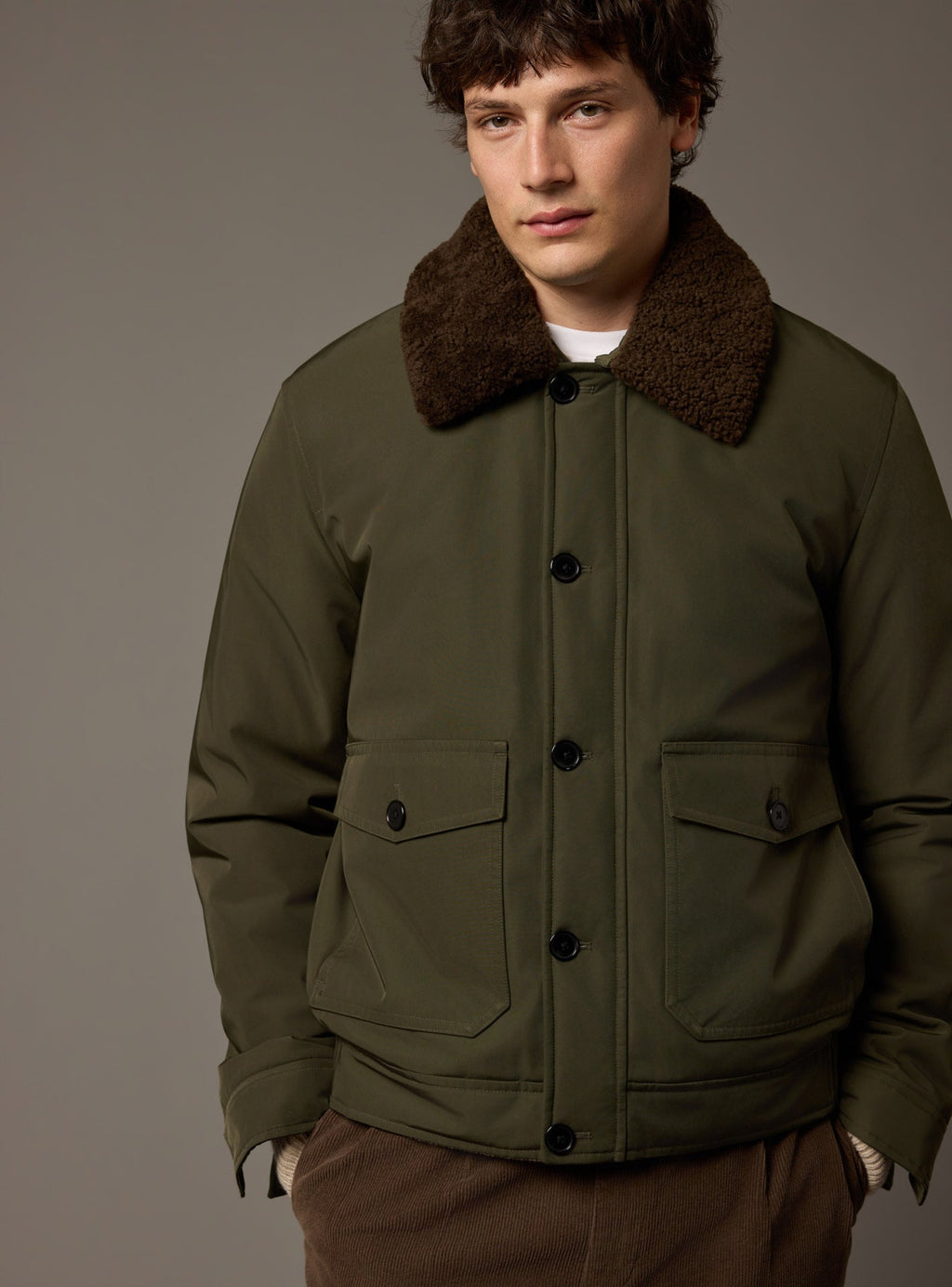 Clint Dark Khaki Jacket