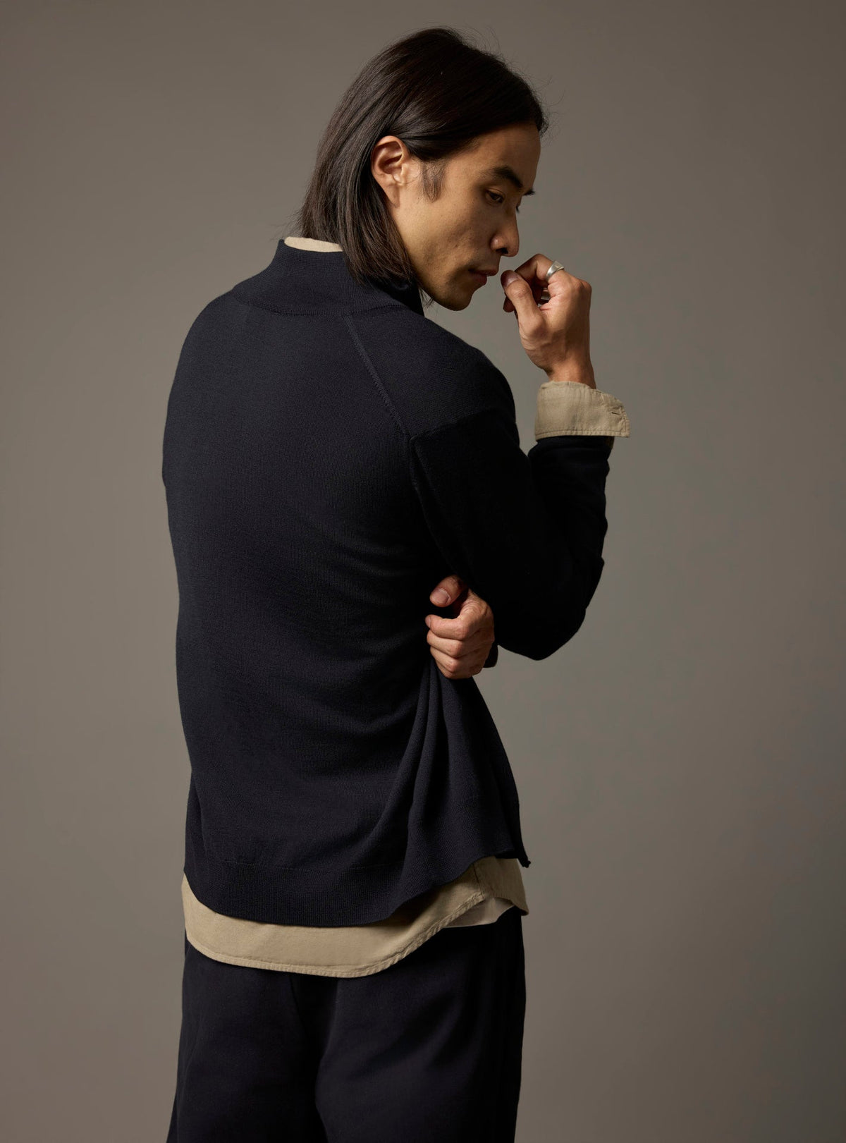Scott Navy Cardigan