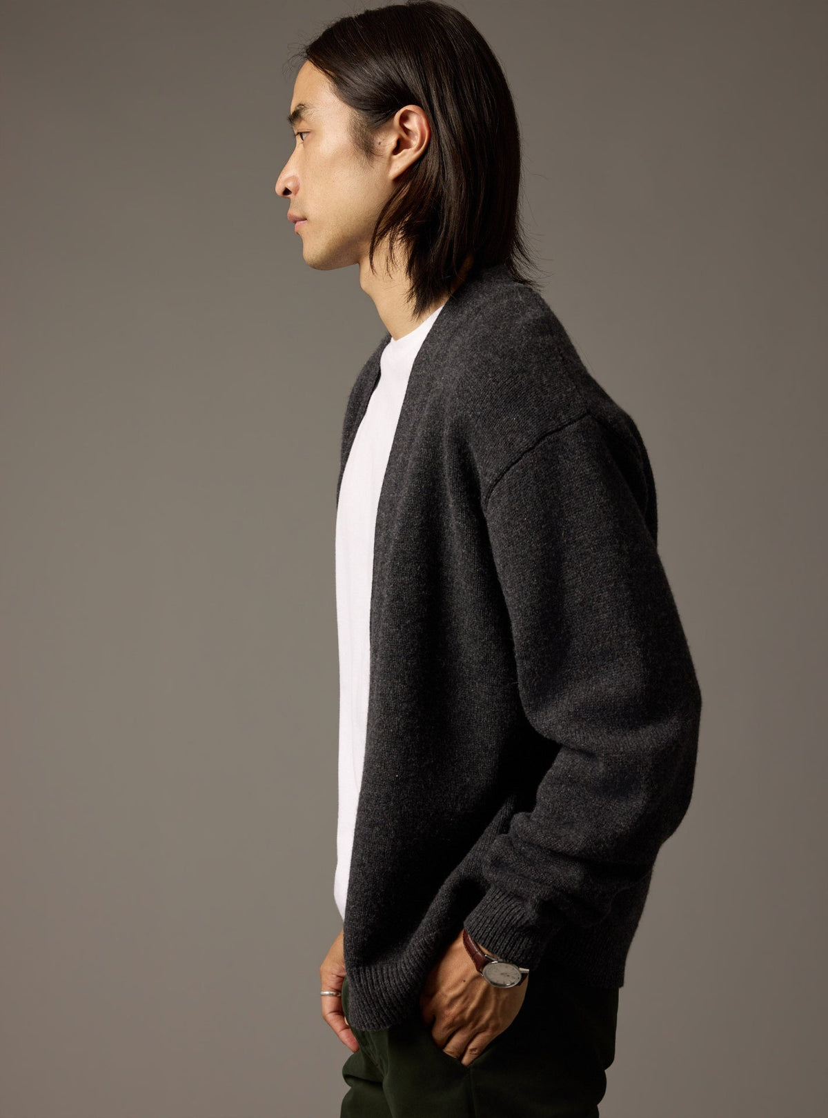 Francis Anthracite Cardigan
