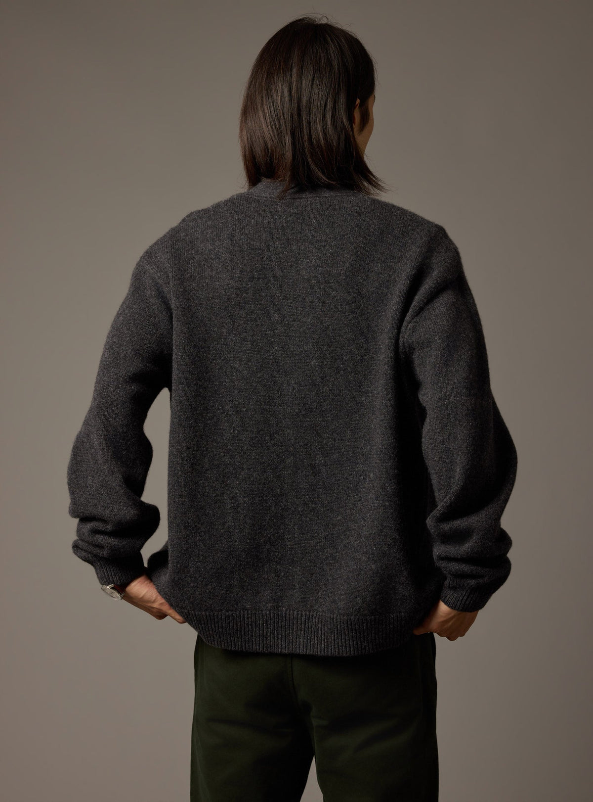 Francis Anthracite Cardigan