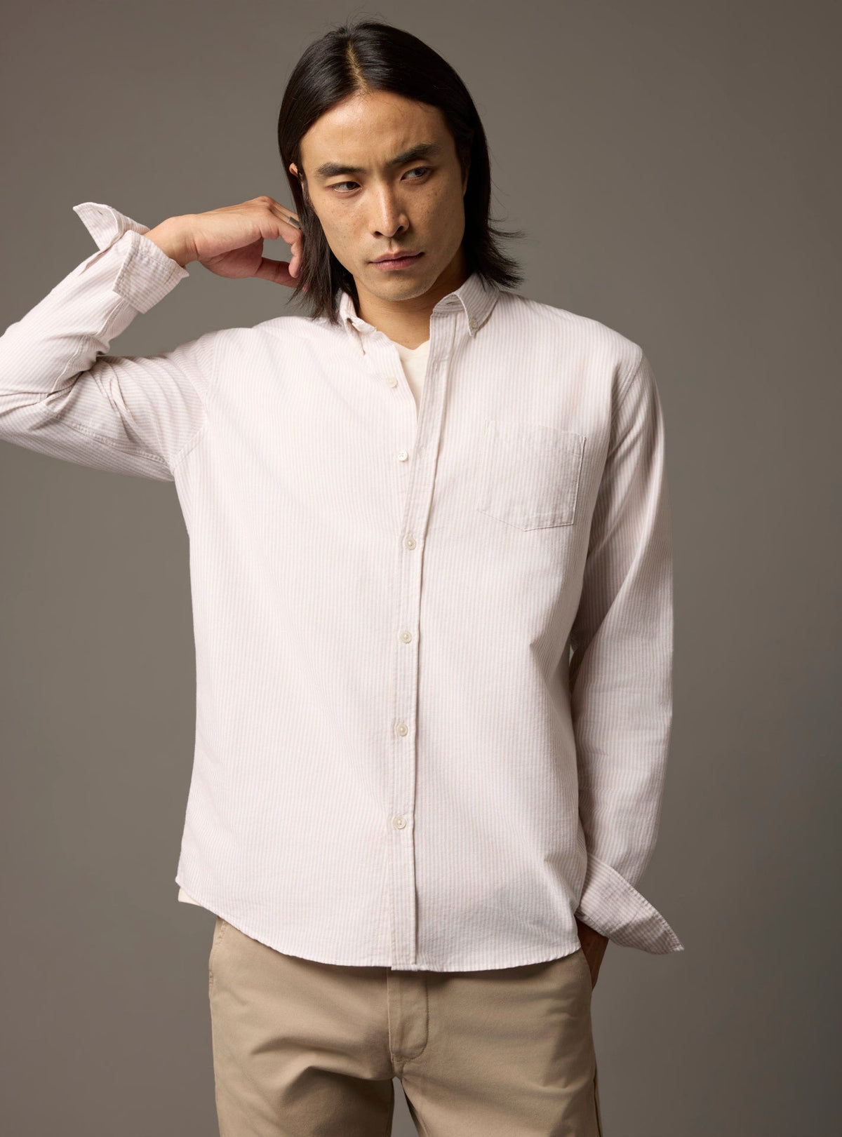 Tribeca White/Chanvre Shirt