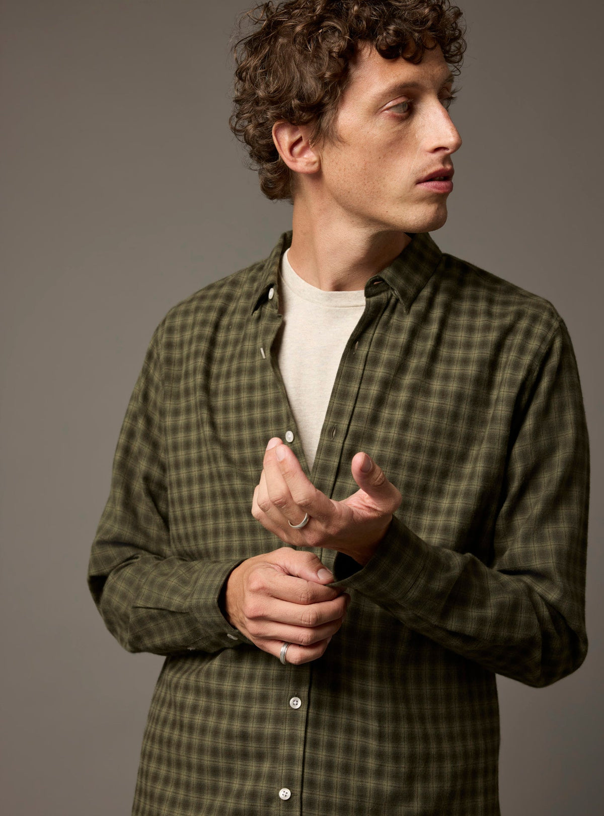 Mercer Evergreen/Dark Khaki Shirt
