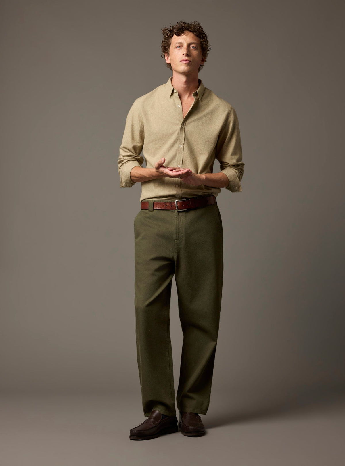 Mercer Mixed Beige Shirt