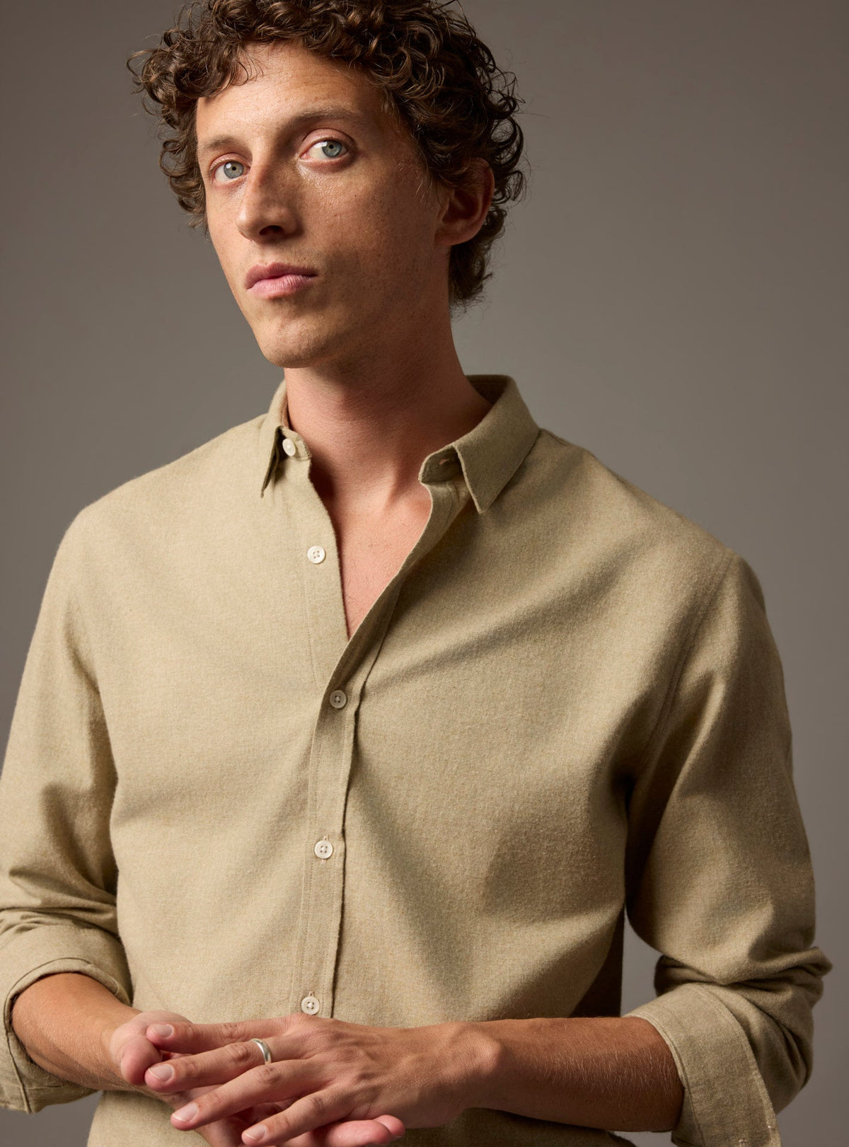 Mercer Mixed Beige Shirt