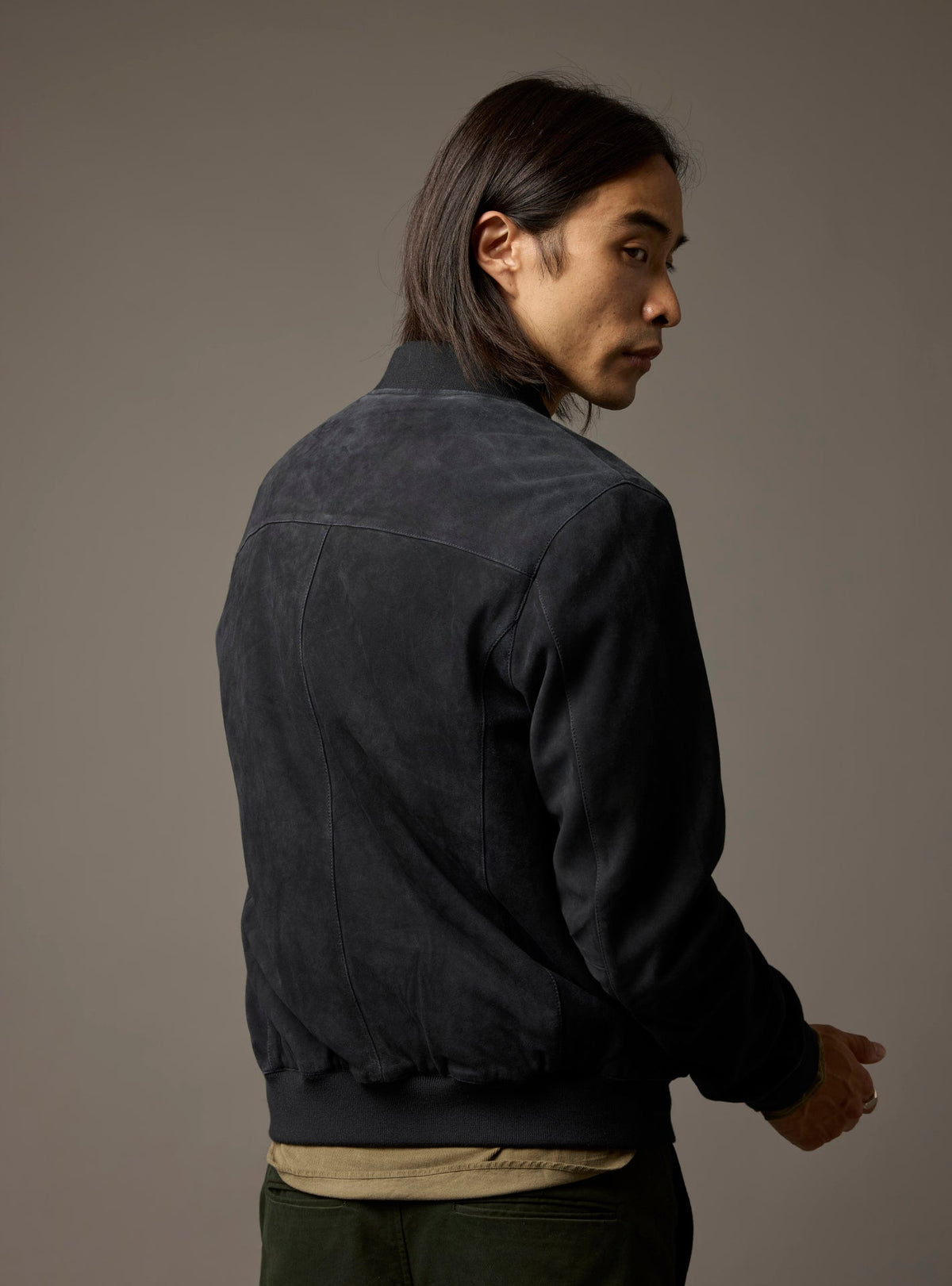 Paolo Navy Leather Jacket