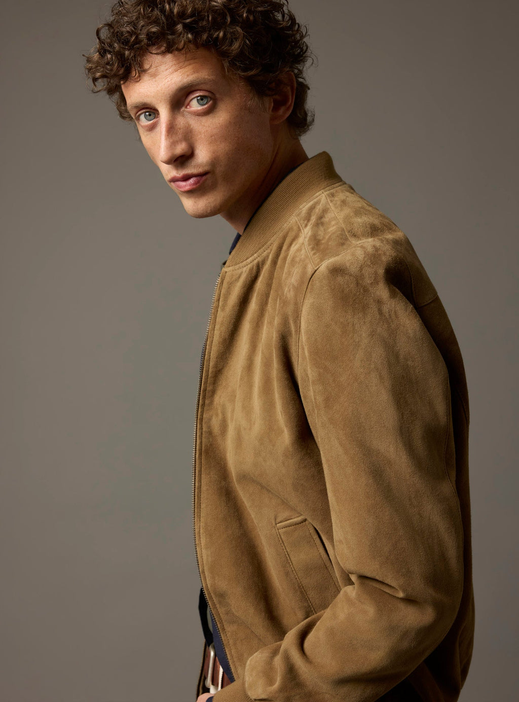 Paolo Brown Fawn Leather Jacket