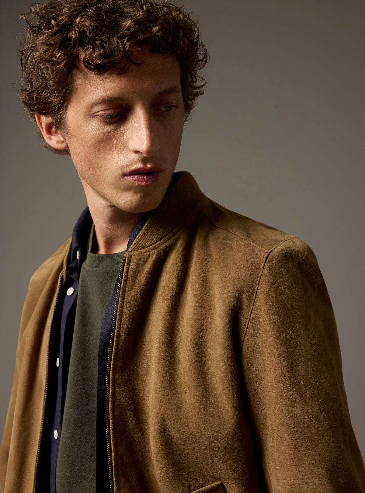 Paolo Brown Fawn Leather Jacket
