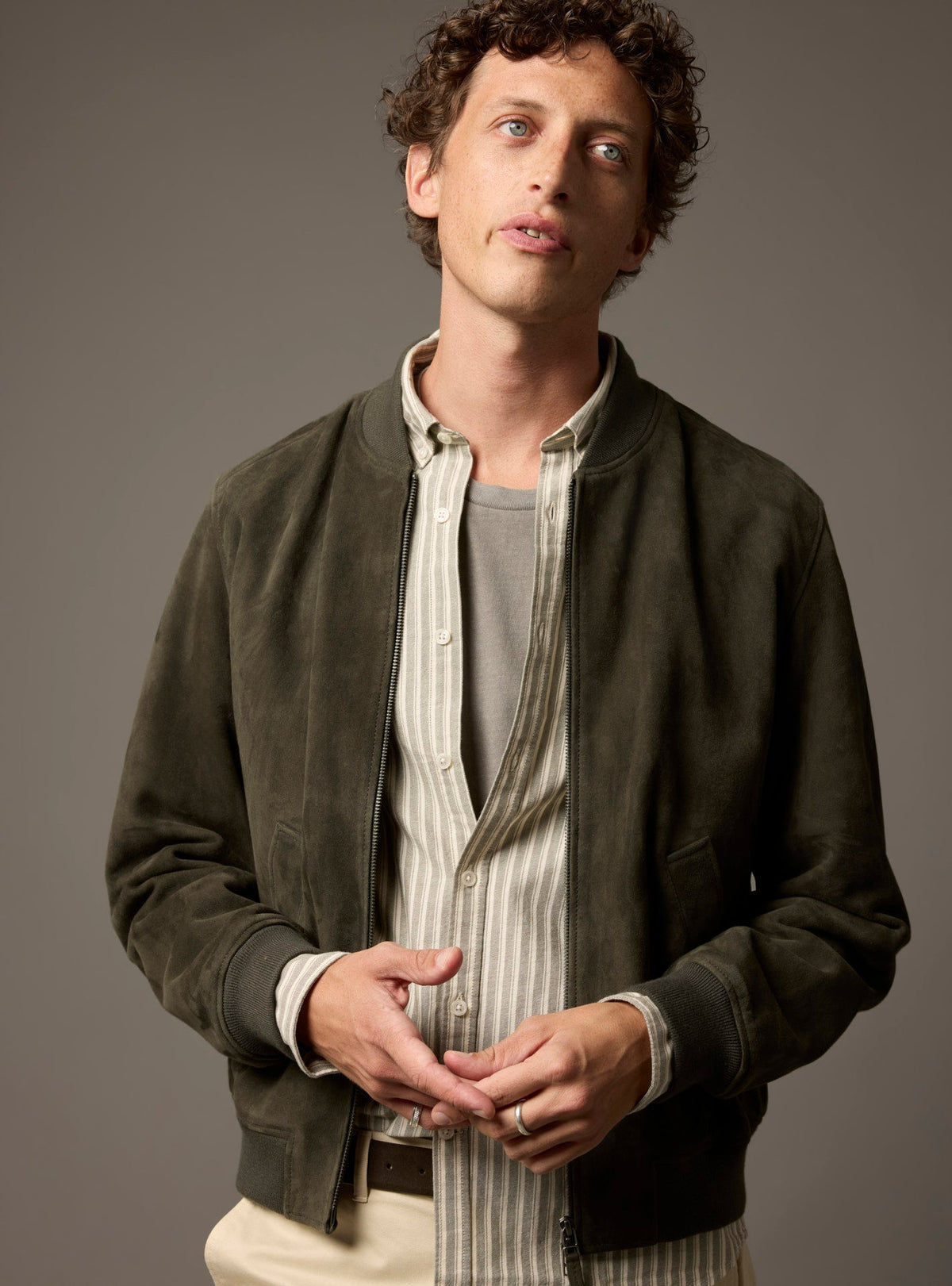 Nestor Evergreen Leather Jacket