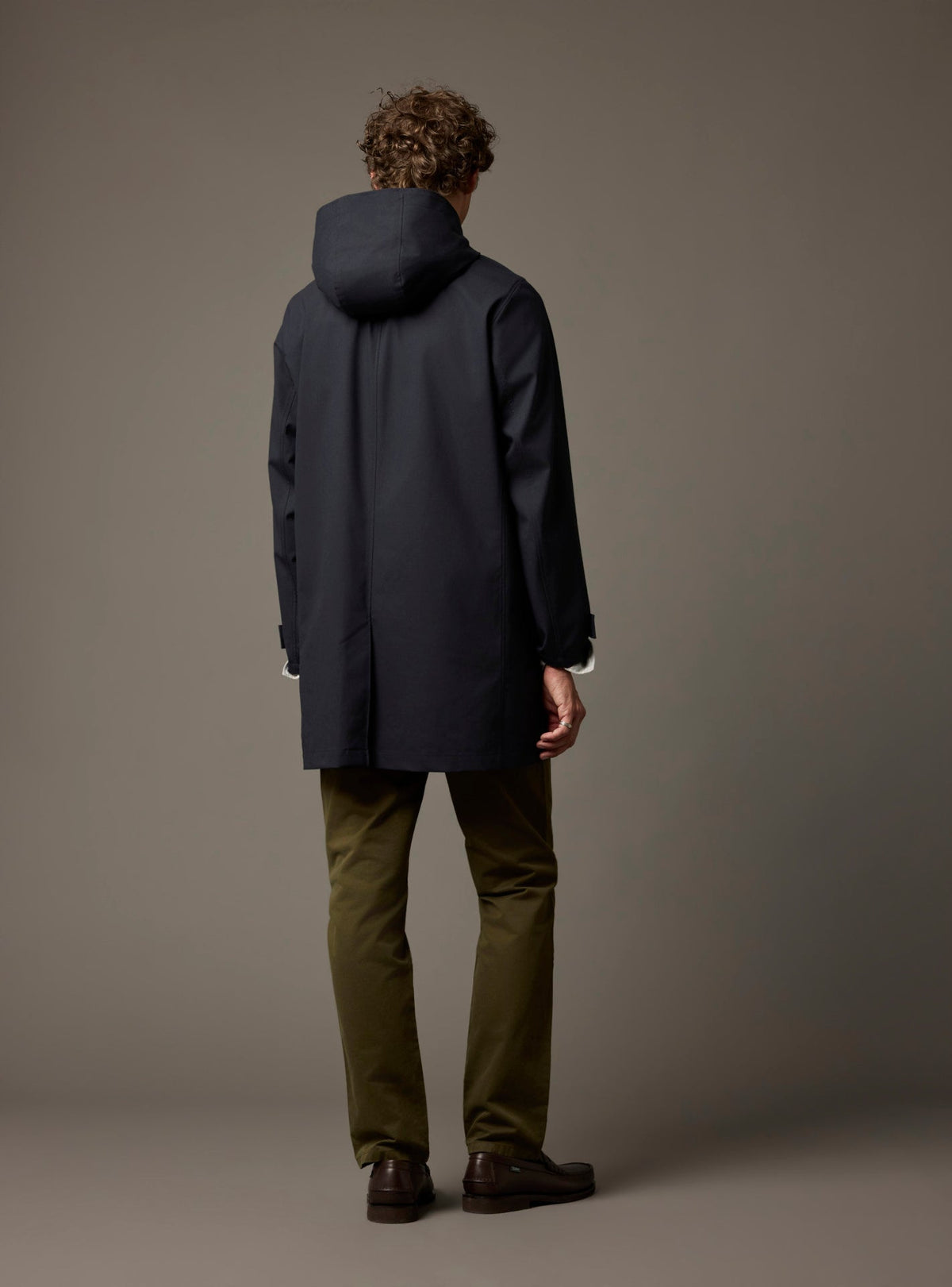 Travis Navy Raincoat