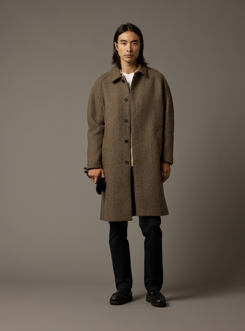 Elio Dark Khaki Coat