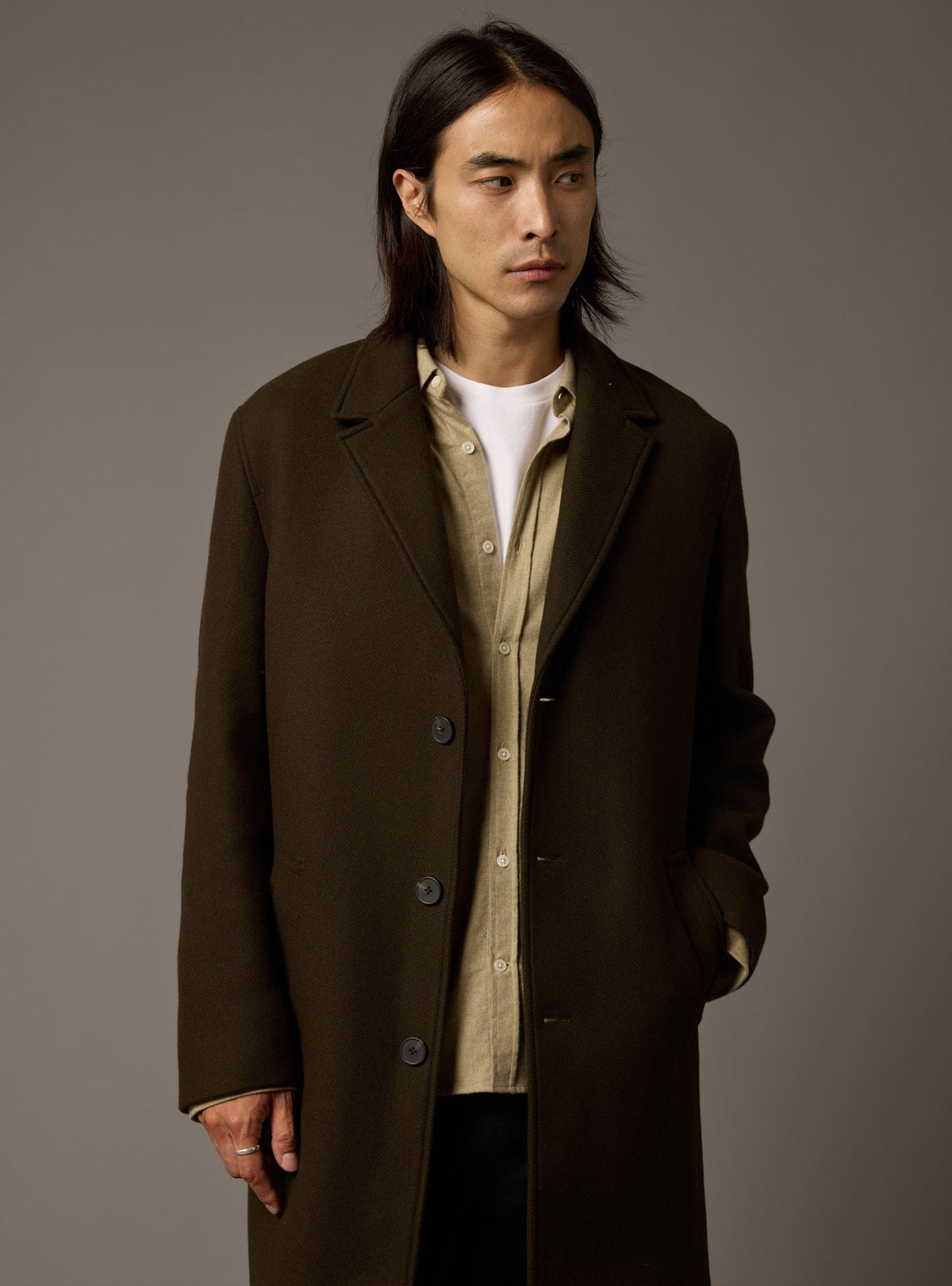 Alden Dark Khaki Coat