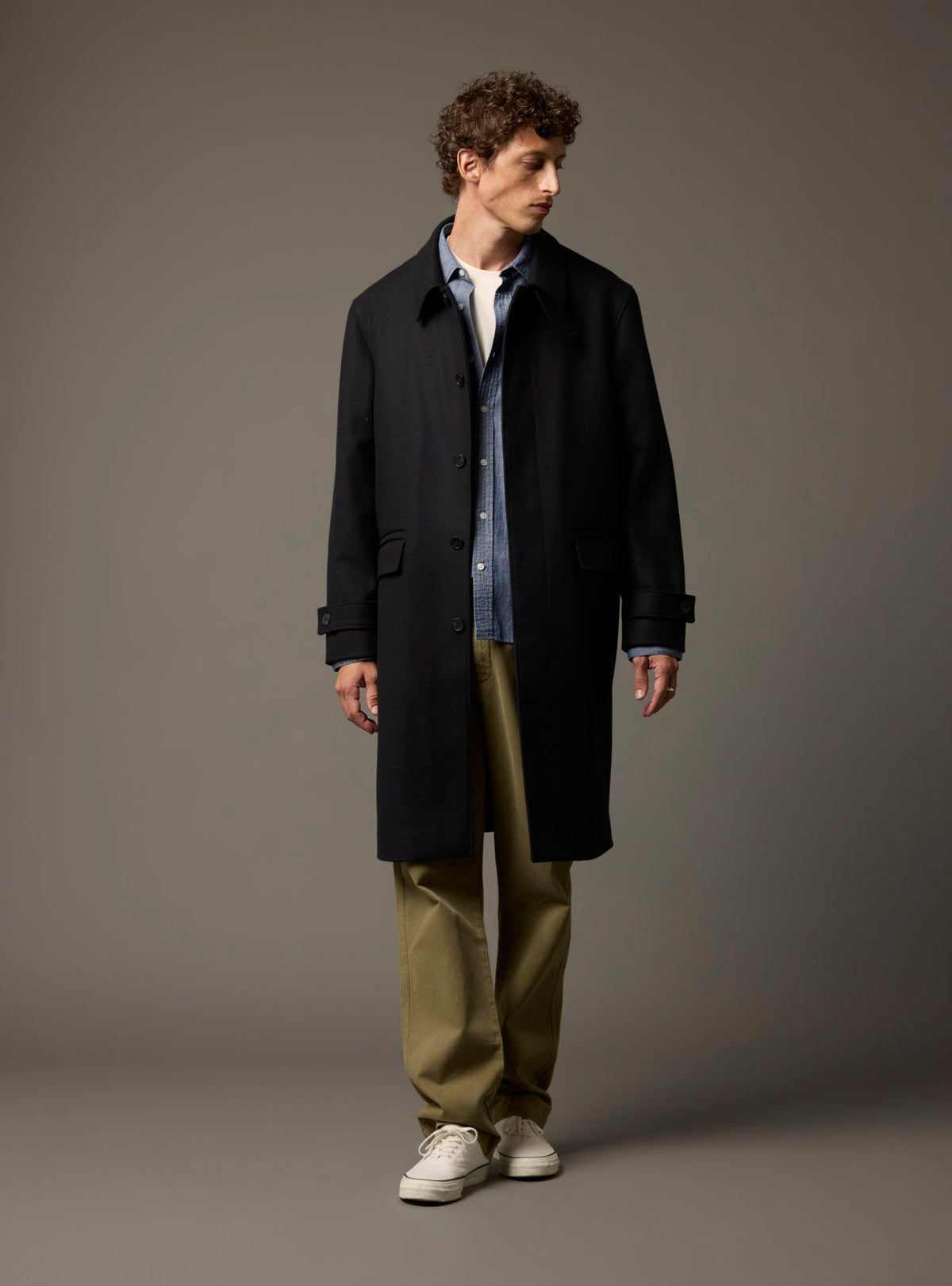 Auguste Navy Coat