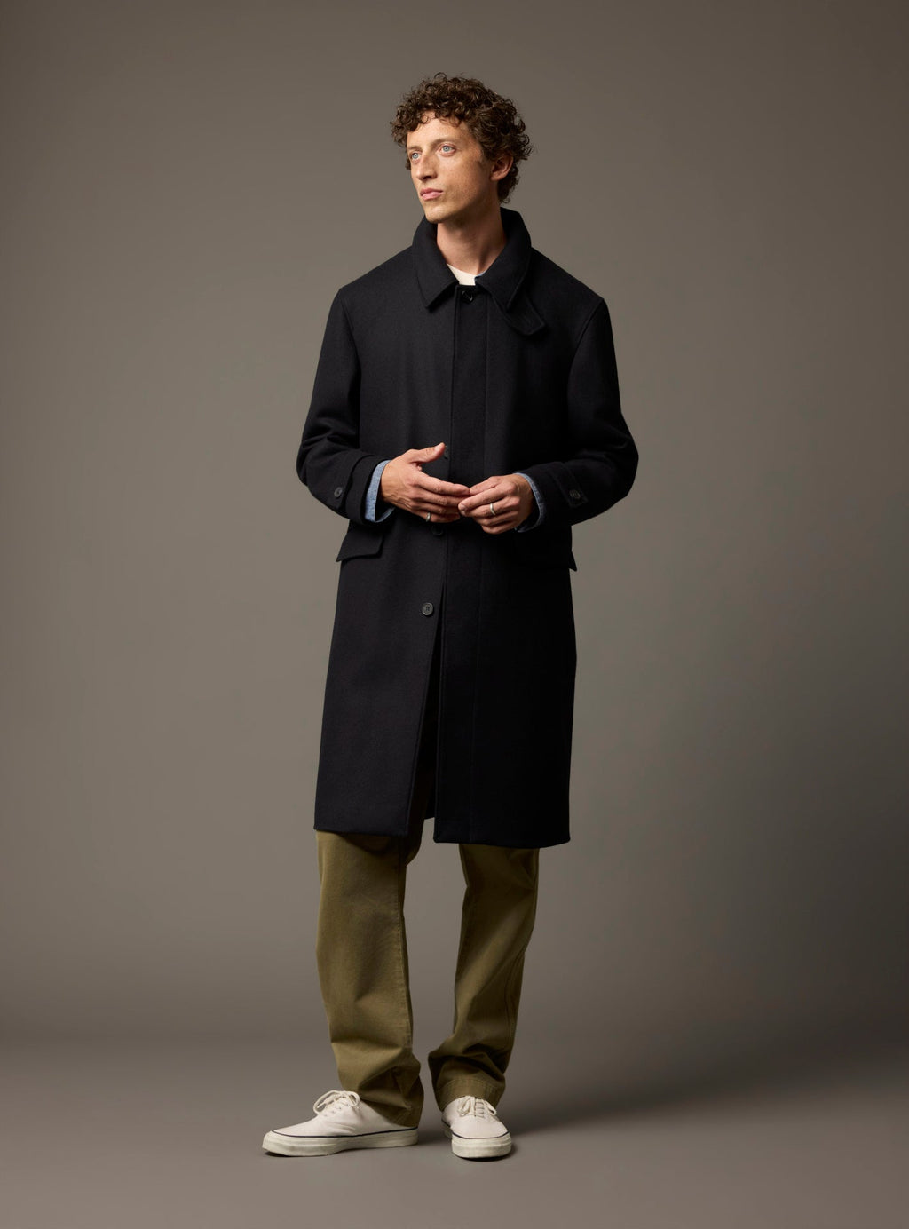 Auguste Navy Coat