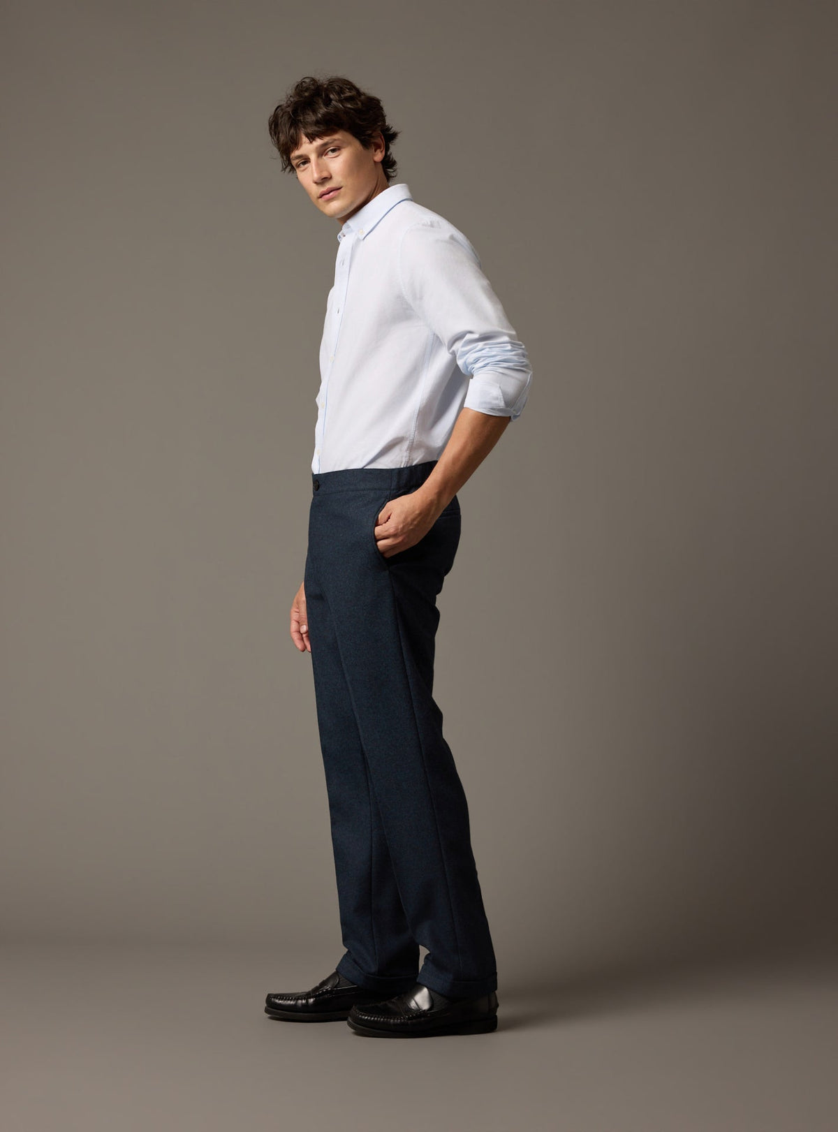 Steven Navy Trousers