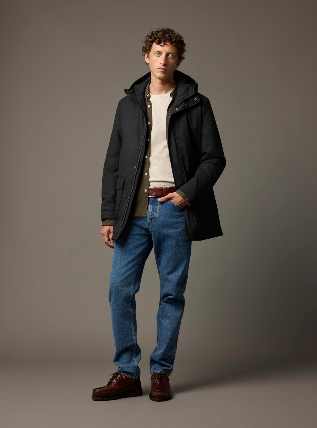 Andrew X Navy Parka