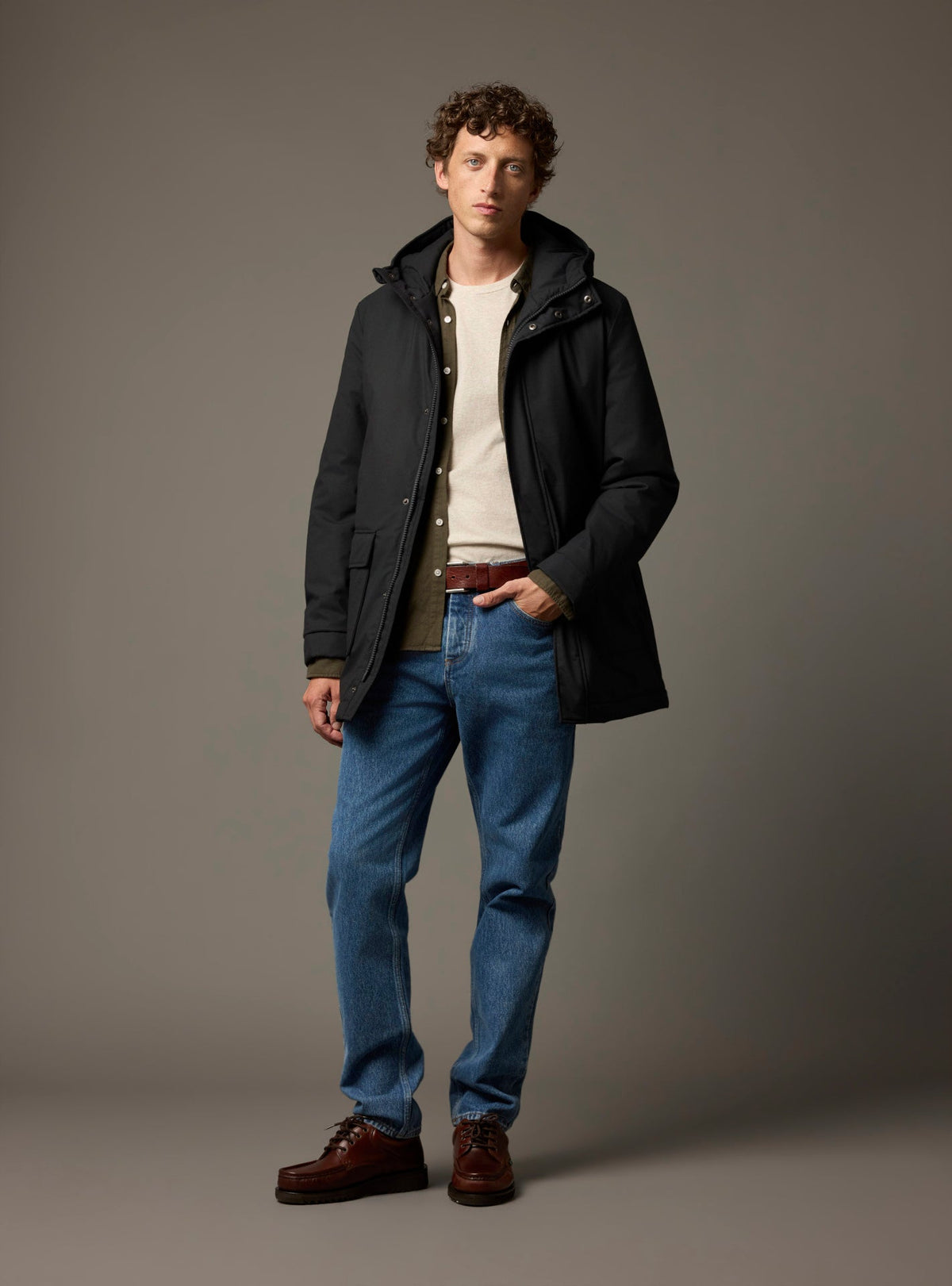 Andrew X Navy Parka