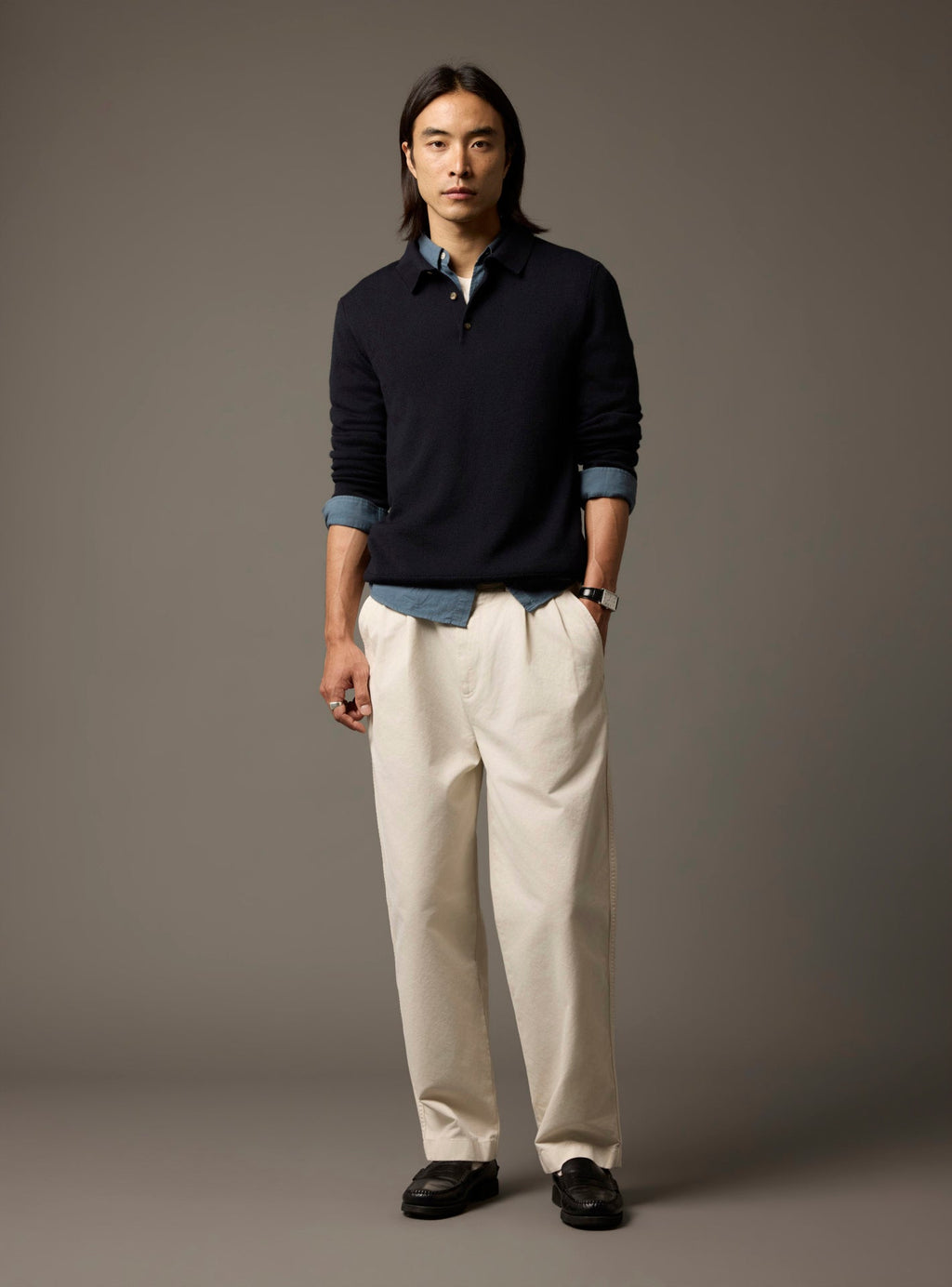 Benjamin Navy Sweater