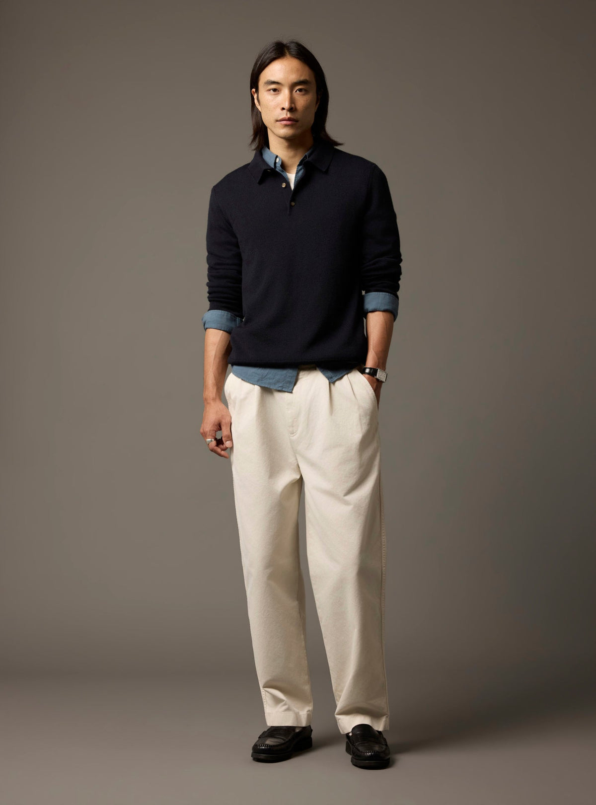 Benjamin Navy Sweater
