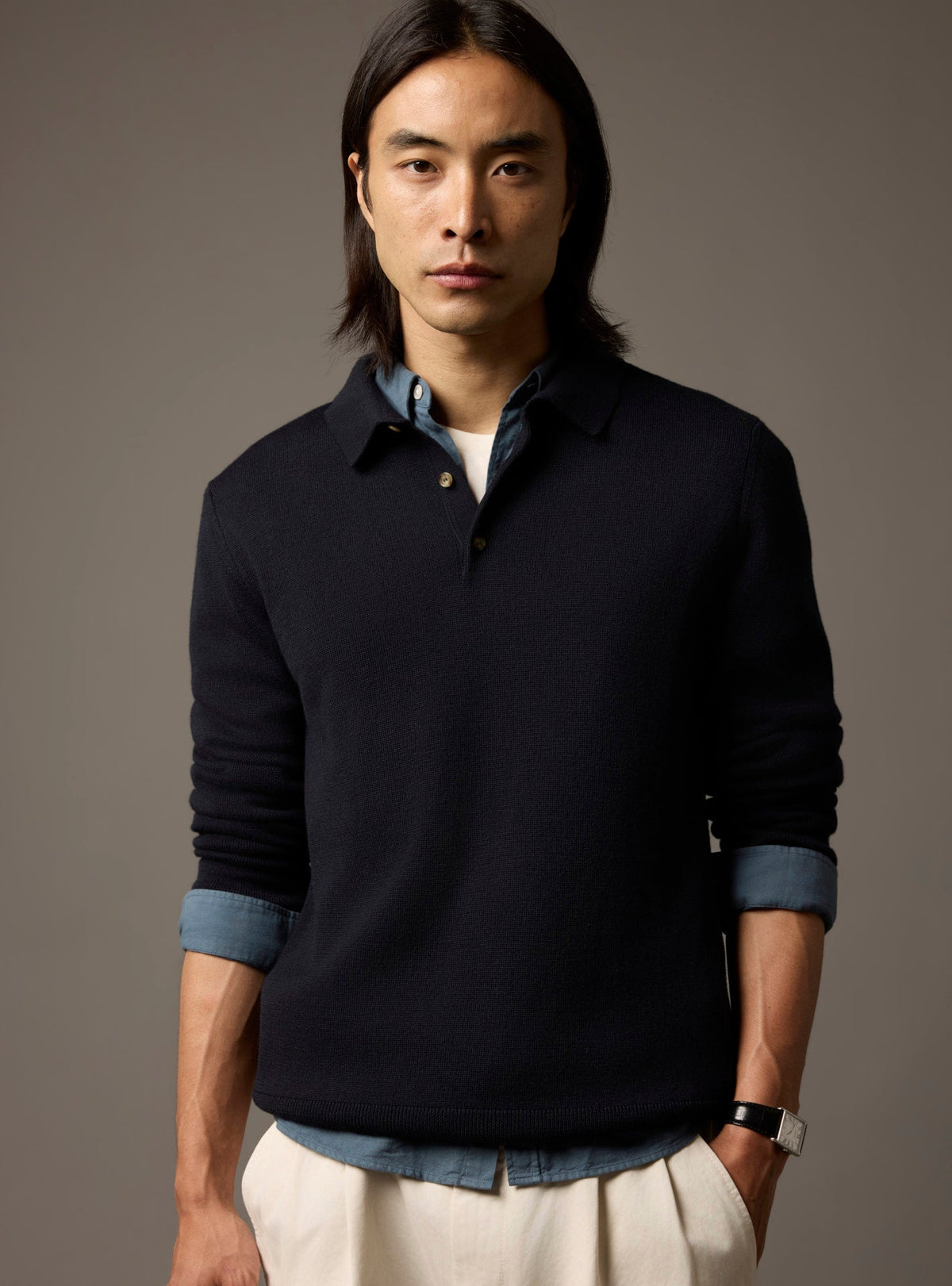 Benjamin Navy Sweater