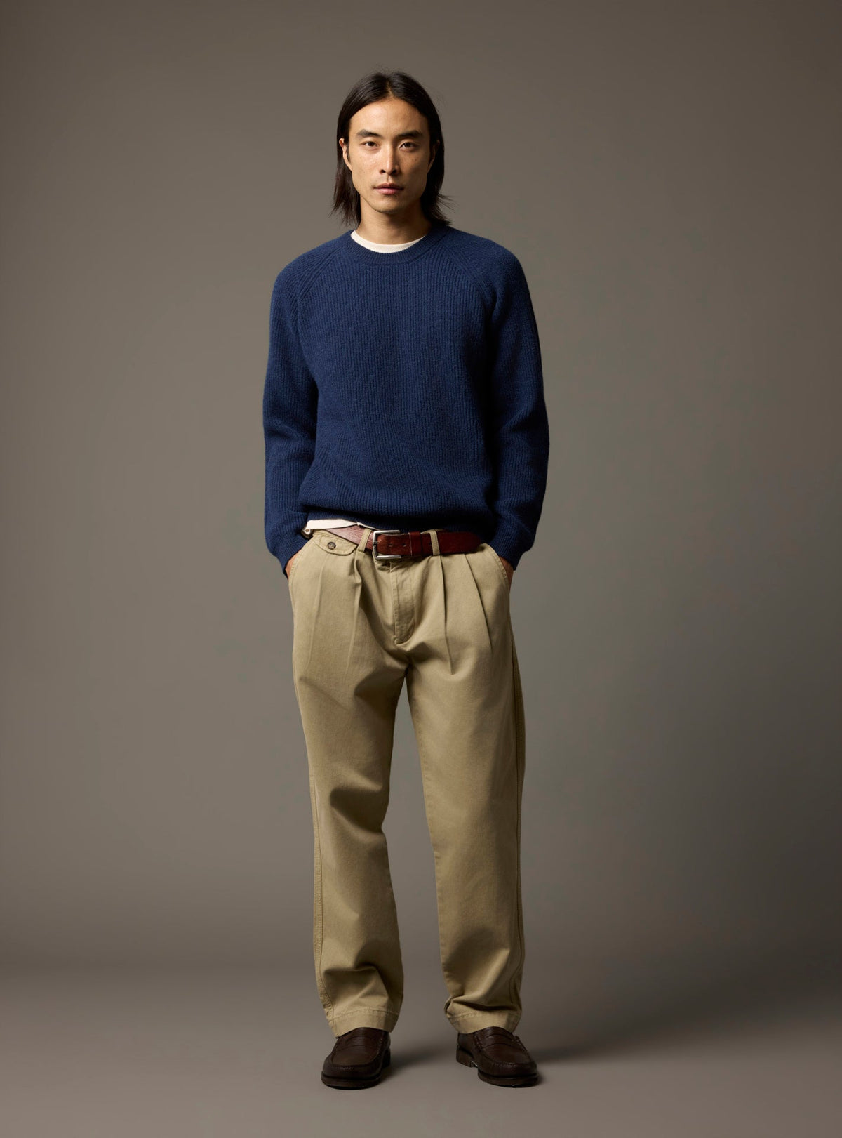 Wesley Navy Sweater