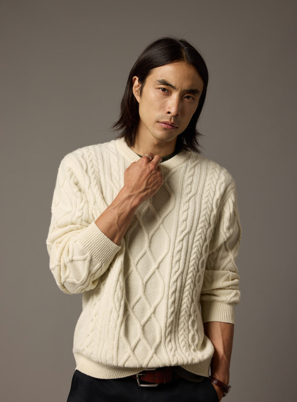 Mathis Ecru Sweater
