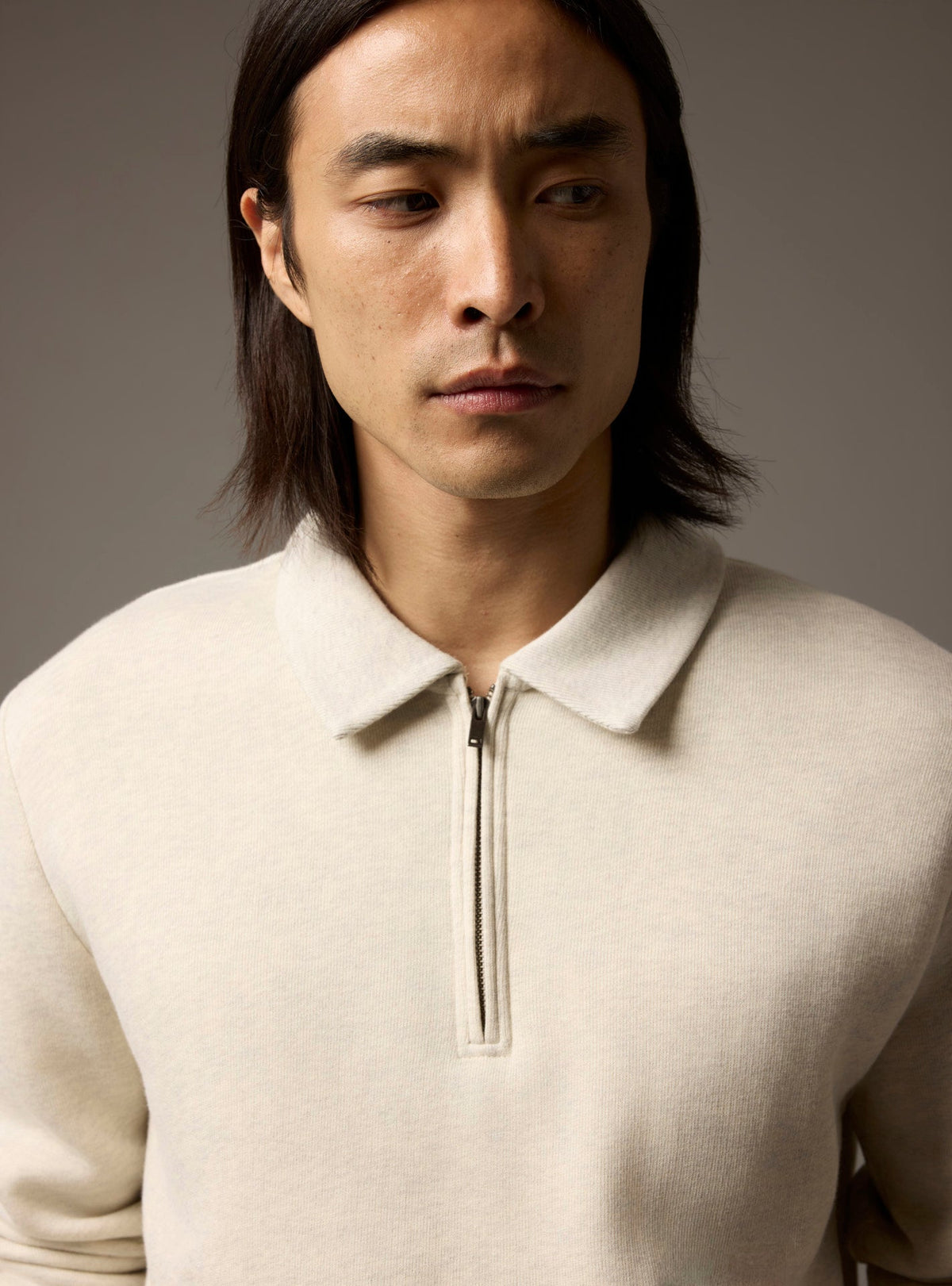 Edgar Mixed Beige Sweatshirt