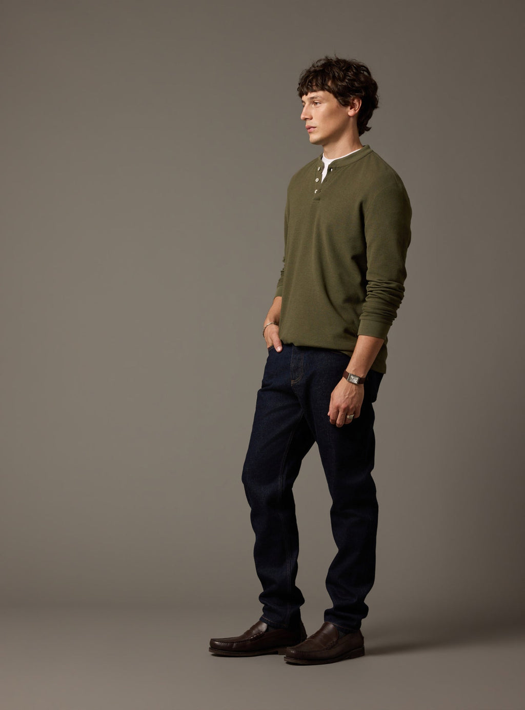 Gabin Dark Khaki T-shirt
