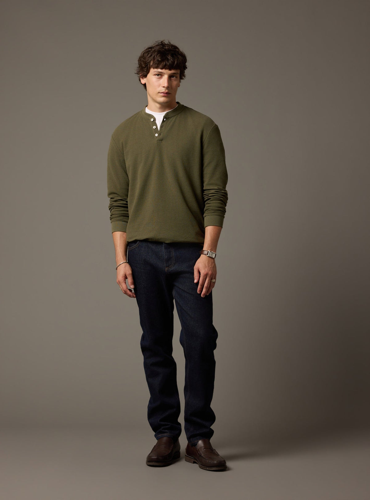 Gabin Dark Khaki T-shirt