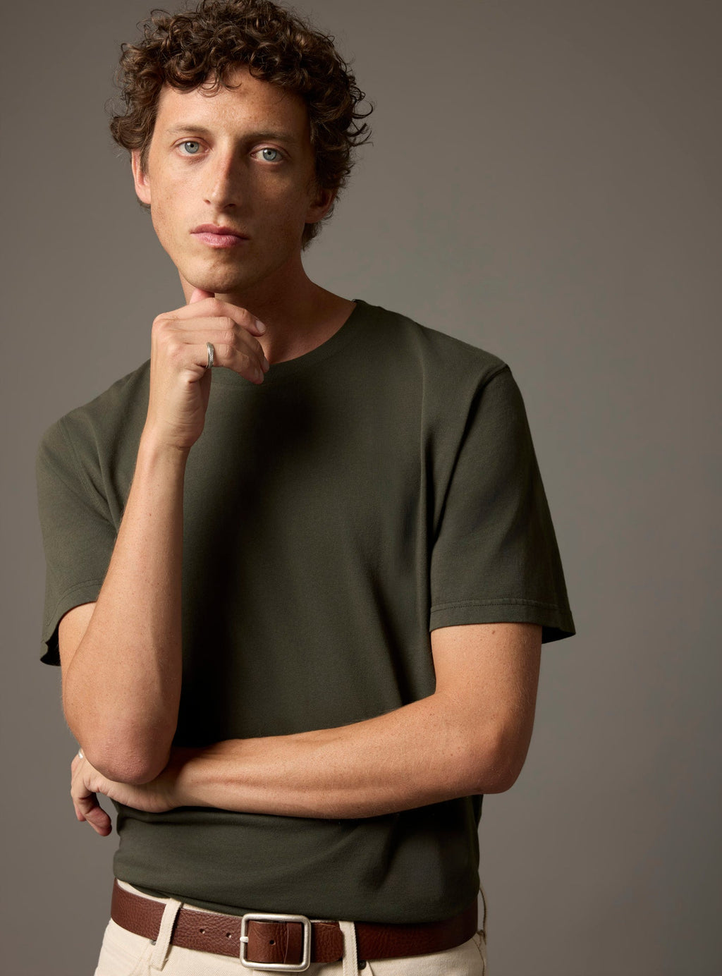 Tim Dark Khaki T-shirt